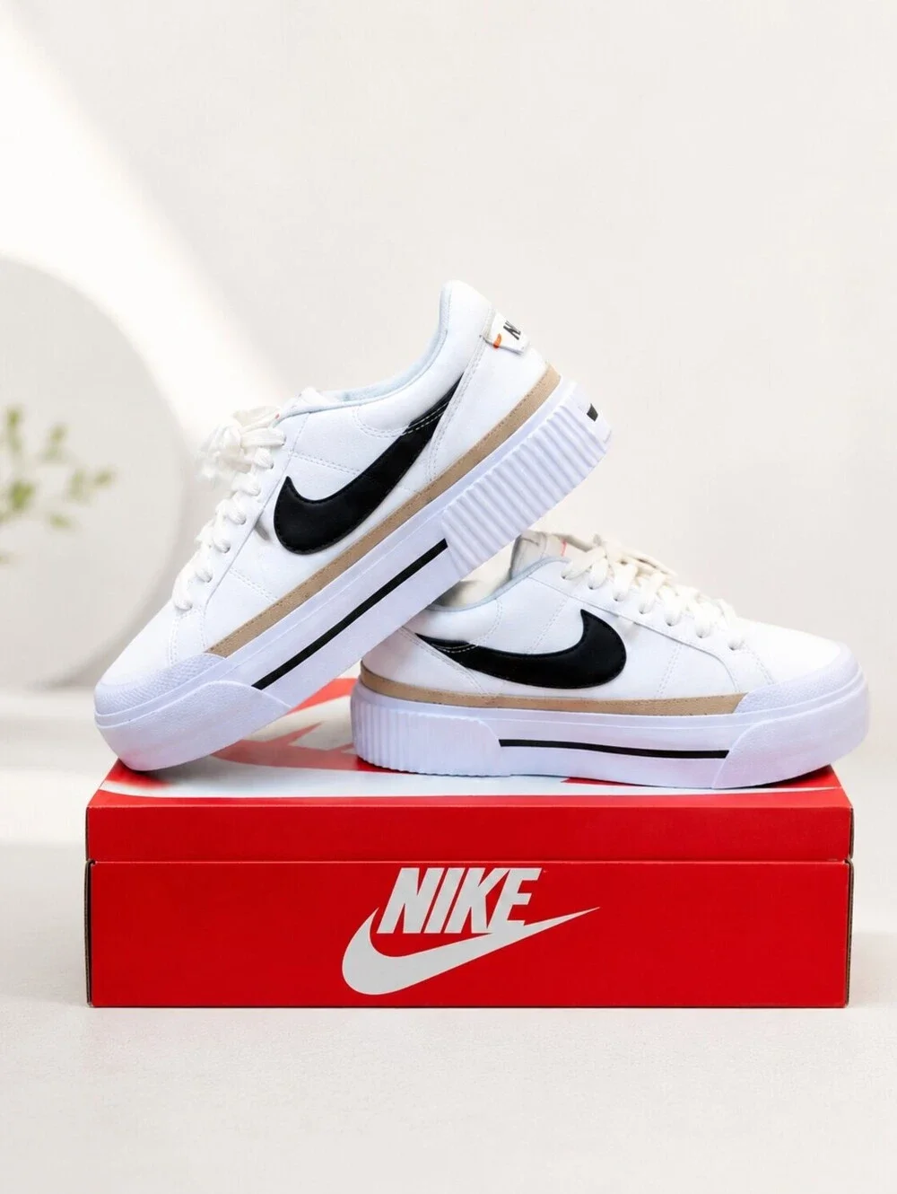 Nike Women's Court Legacy Lift Platform Shoes